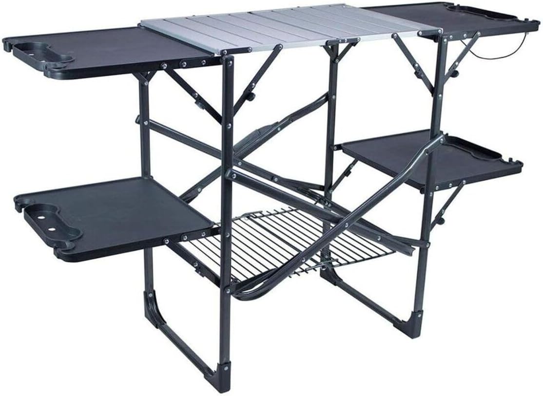 Outdoor Camping Cooking Table - Mesa de Cozinha Portátil Dobrável para