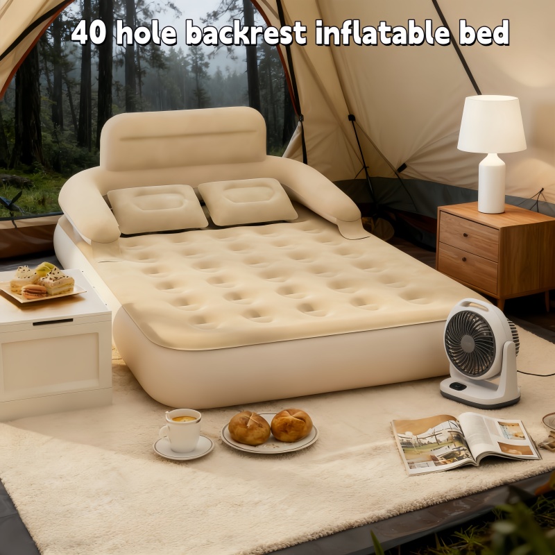 Outdoor Camping Carpet - Cama Inflável Portátil para Dois com