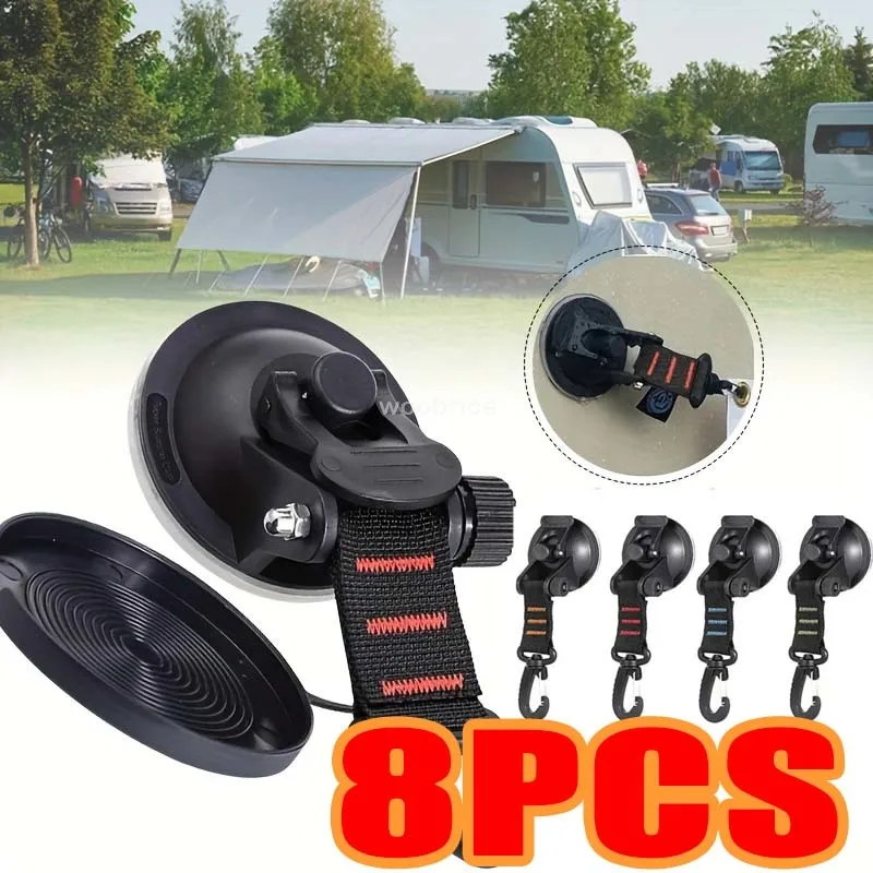 Outdoor Camping House - 1/8 Peças de Ventosas para Barracas,