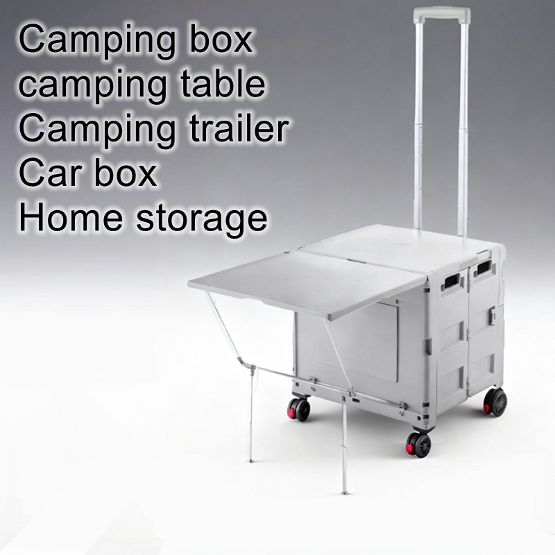 Outdoor Camping Folding Storage Box - Reboque de Camping Dobrável para Exterior