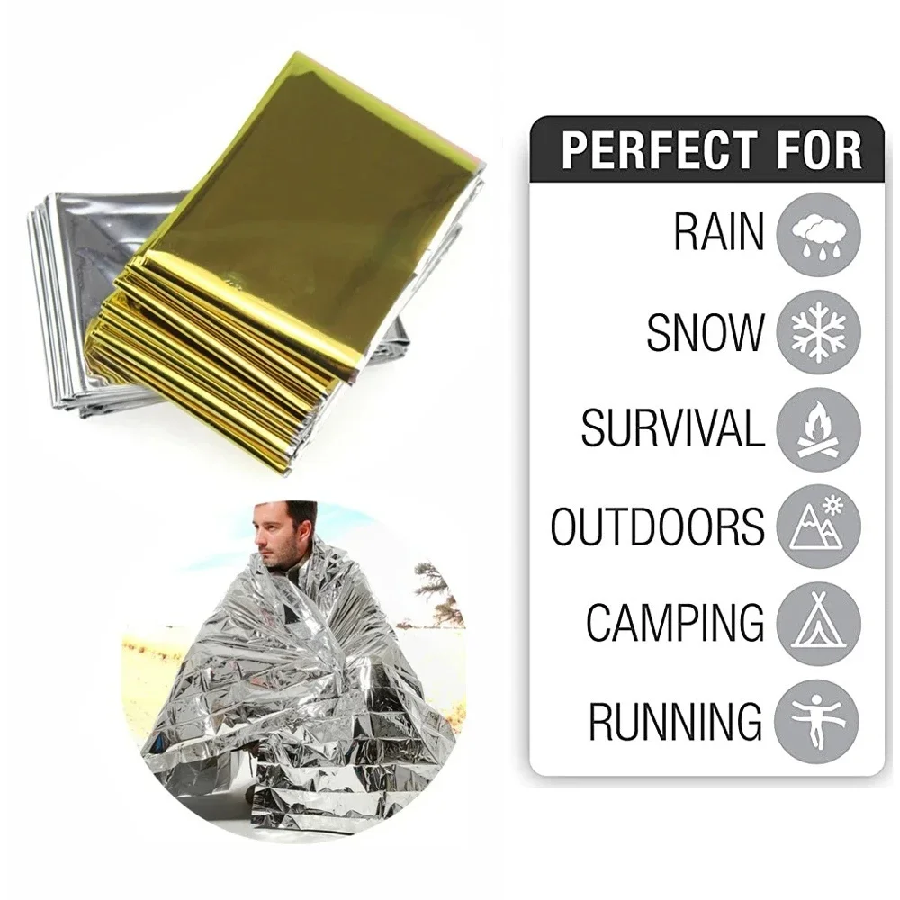 Outdoor Camping Carpet - 5 pçs cobertor térmico de emergência