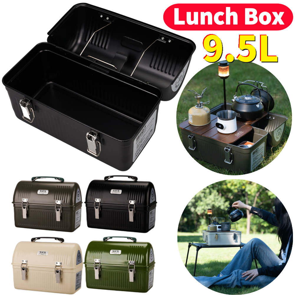 Lancheira de metal vintage par - Outdoor Camping Store avaliação e preço