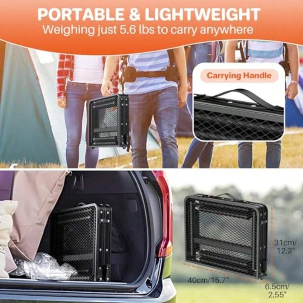 Mesa de Camping Portátil e Dob - Outdoor Camping Cooking Table avaliação e preço