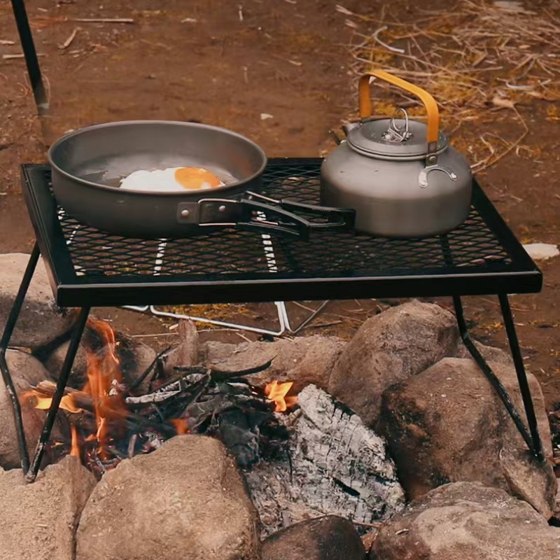 Grade ao ar livre mesa dobráve - Outdoor Camping Cooking Table avaliação e preço
