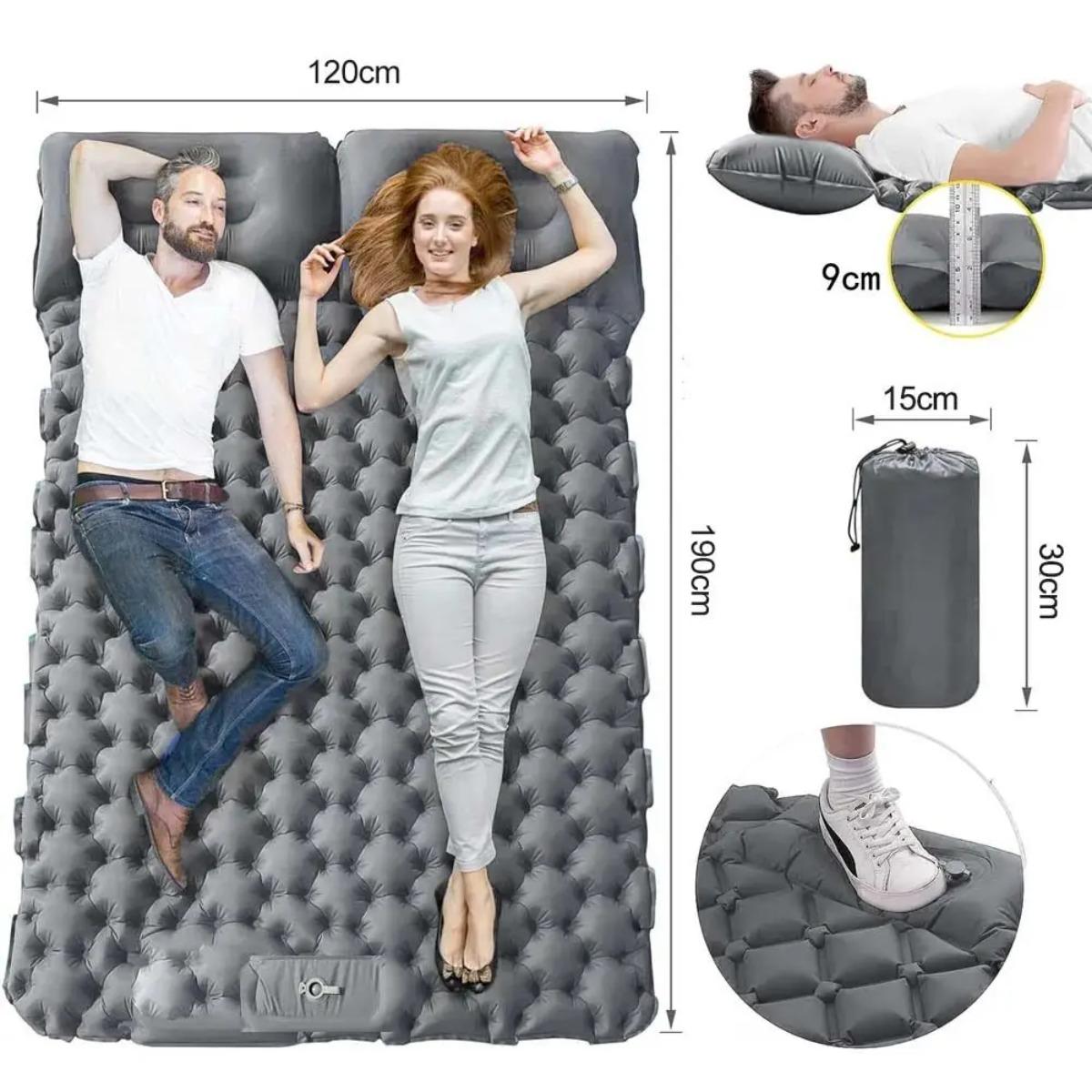 Colchão Inflável Individual e  - Outdoor Camping Carpet avaliação e preço