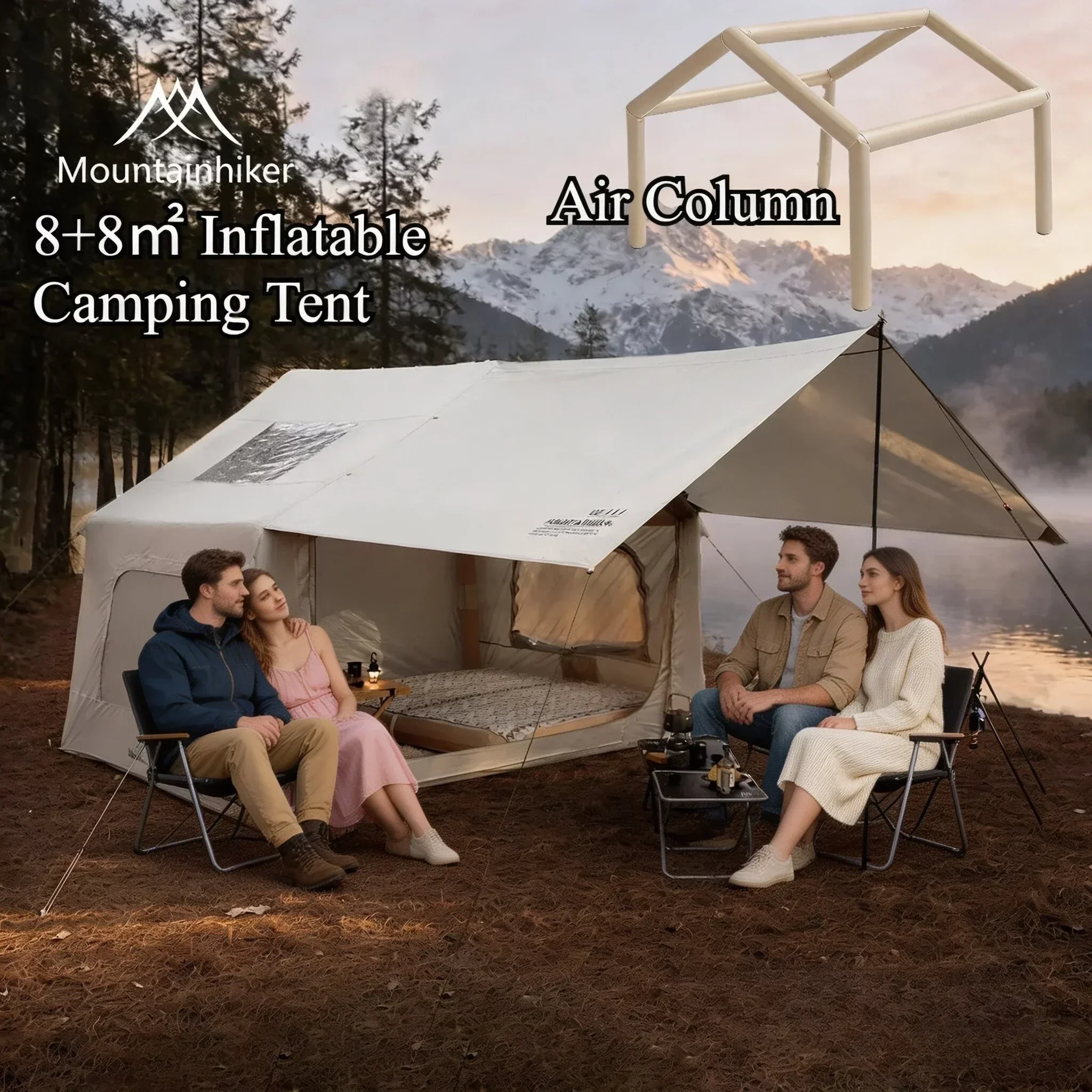 8+8 ㎡   Barraca Inflável MOUNT - Outdoor Camping House avaliação e preço