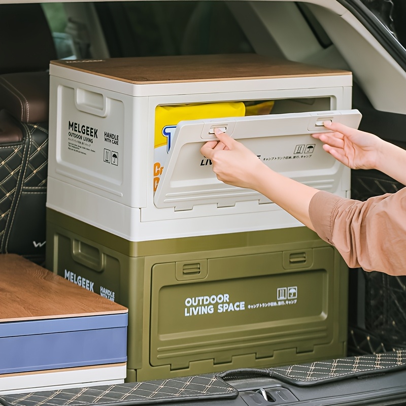 1 caixa de armazenamento dobrá - Outdoor Camping Folding Storage Box avaliação e preço